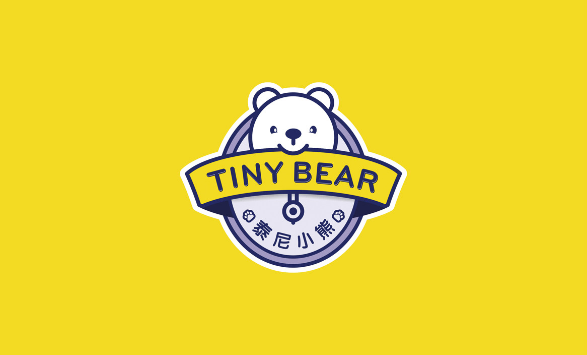 泰尼小熊儿童成长学院品牌标志设计