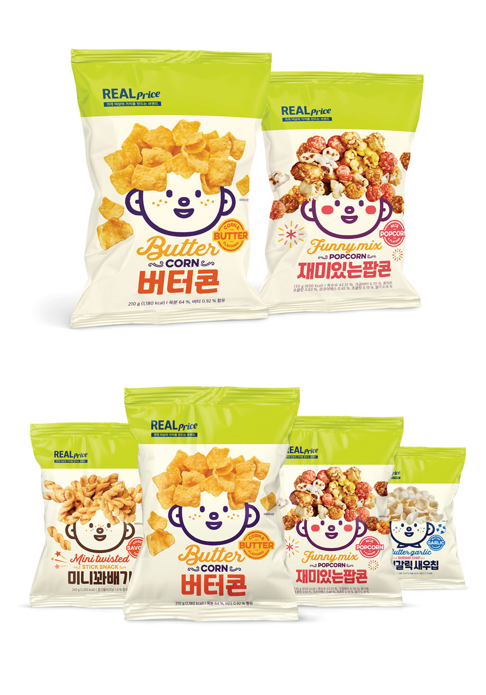 Realprice Hair-Raising Snacks 食物包装设计