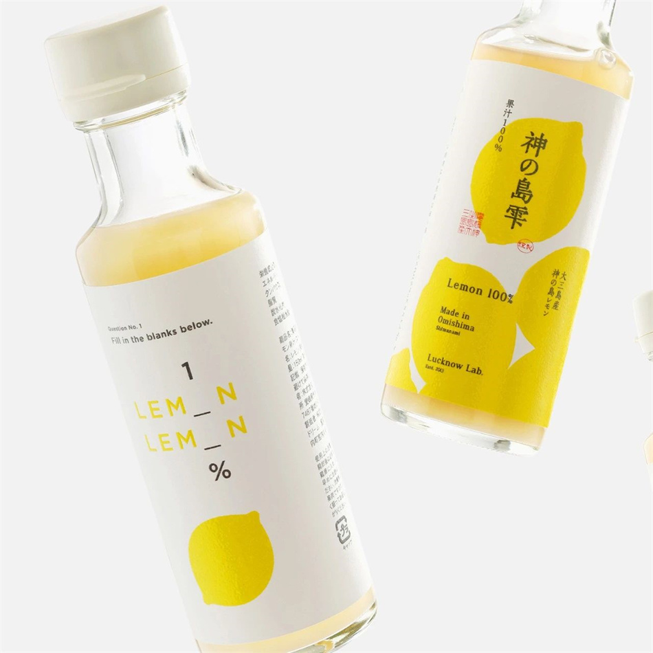 Two-faced 100% Lemon Juice 果汁饮料包装设计