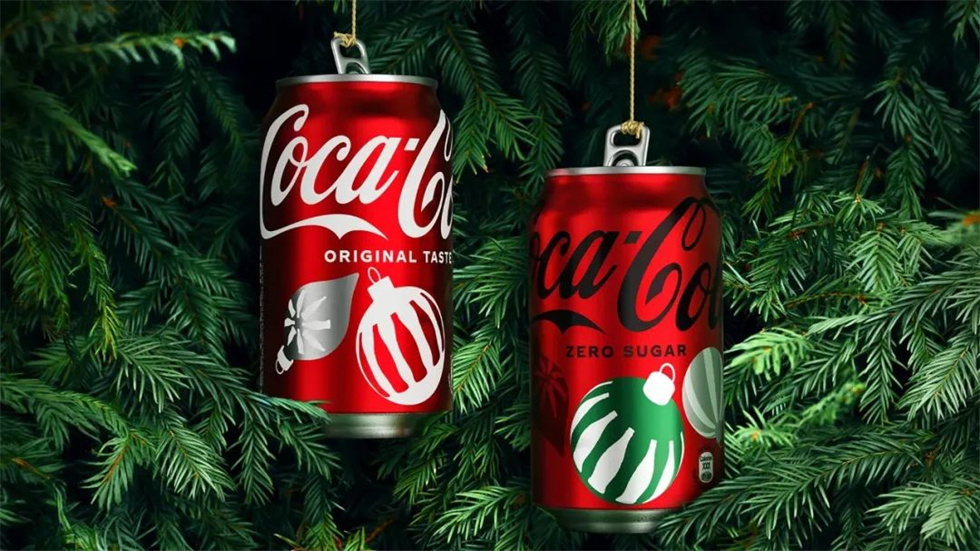可口可乐圣诞罐包装设计