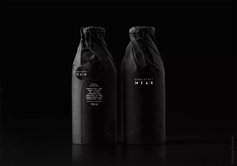 Unblackit牛奶包装设计